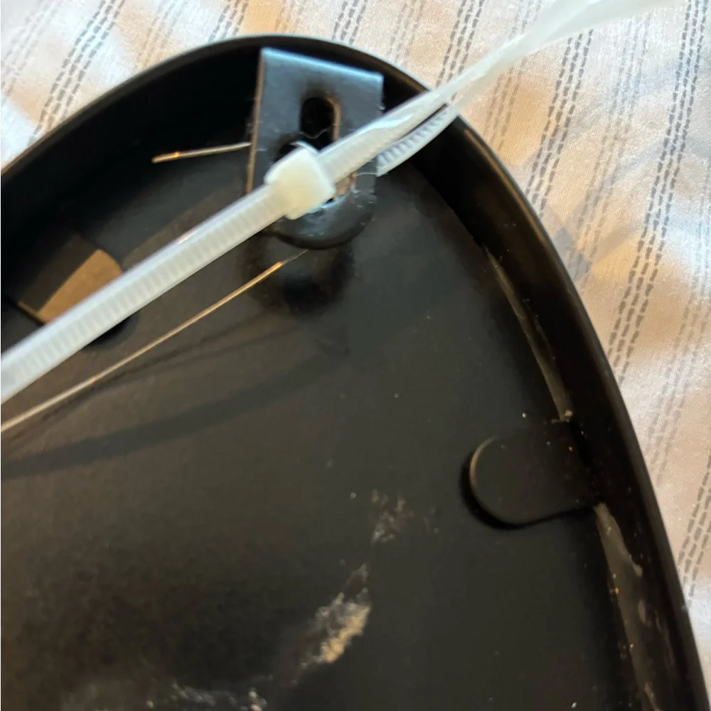 Black Oval Hanging Mirror